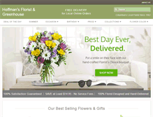 Tablet Screenshot of hoffmansflorist.com